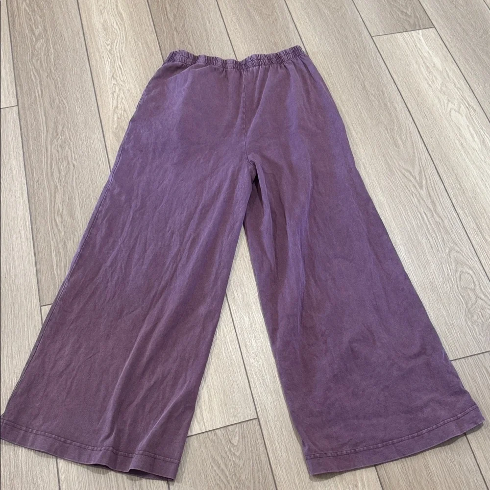 Z Supply Scout Wide Leg Pants in Plum - Picture 9 of 9